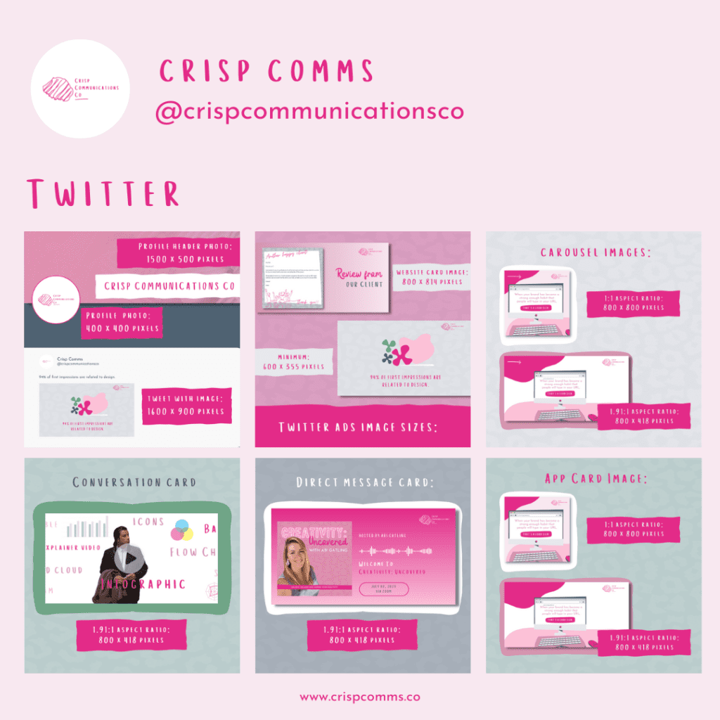 Twitter Size Guide | Crisp Communications